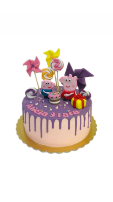 Tort Świnka Peppa i George