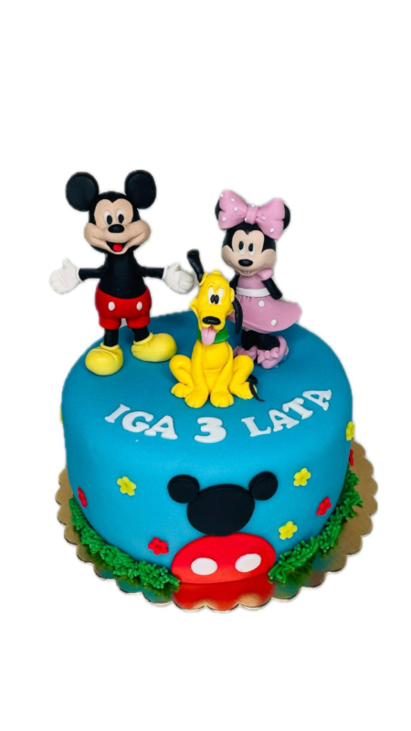 Tort Disney Myszka Miki, Minnie i Pluto