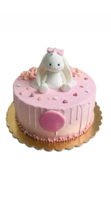 Tort dla dziewczynki z króliczkiem