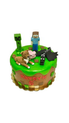 tort Minecraft dla chłopca