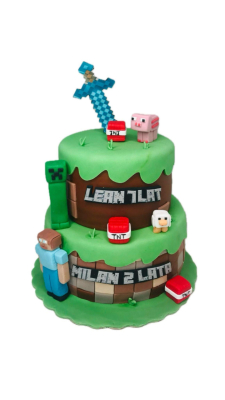 Tort dwupiętrowy Minecraft  do 30 porcji