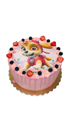 Różowy tort dla dziewczynki  Skye Psi Patrol