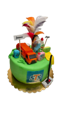 Tort środkami czystości i śmieciarka