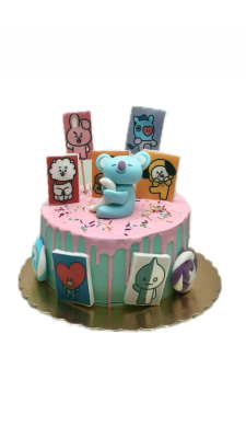 Tort z postaciami BT21
