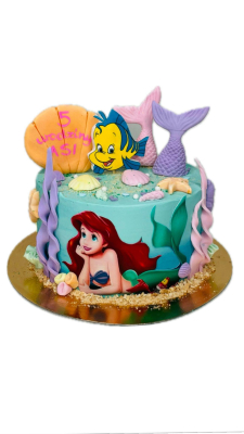 Tort Syrenka Arielka dla dziewczynki
