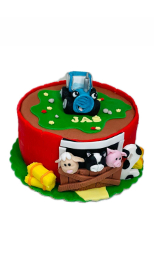 Tort Farma zwierzątka i traktor