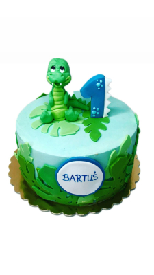 Tort na roczek Dinozaur