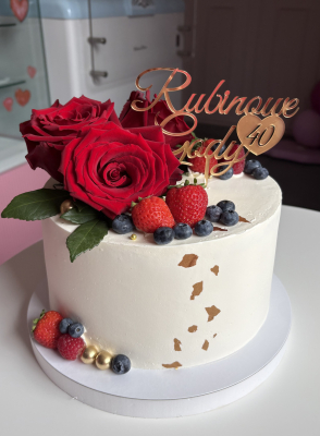 Tort Rubinowe Gody 