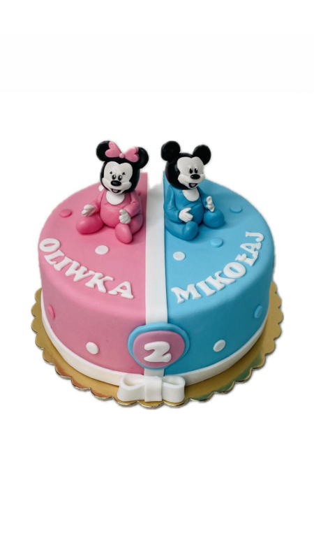 Tort dla bliźniaków Myszki